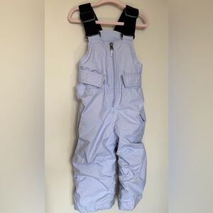 Columbia Size 2t Lavender BibSnowpants Like New Condition